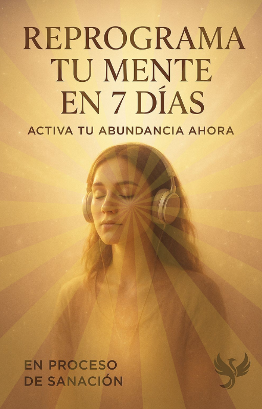 Reprogramá tu mente en solo 7 días y activá la vida abundante que merecés Guía + audios + ejercicios diarios para liberar tus bloqueos, elevar tu energía y convertirte en tu mejor versión